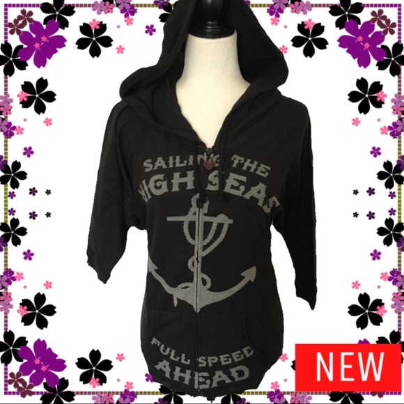 Abbey Dawn Jackets & Blazers - Abbey Dawn high seas oversized hoodie Xs